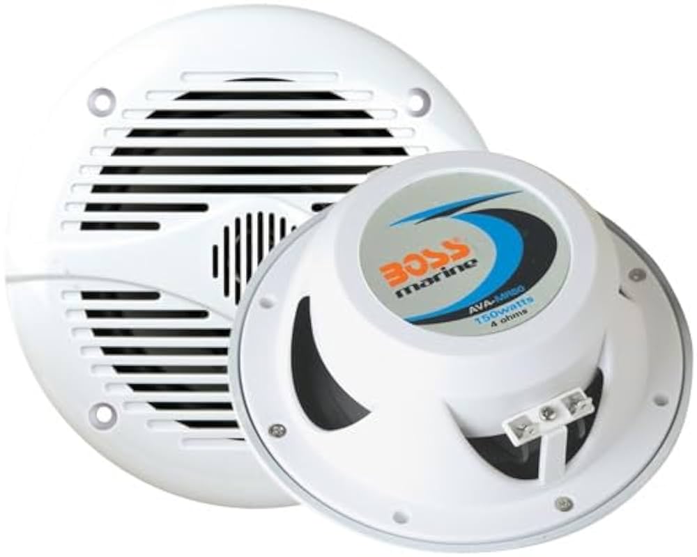 【未使用】BOSS 防水マリンスピーカー　MR60W 200W 埋込丸形 BOSS/防水マリンスピーカーMR60W/200Wx2/埋込丸形..